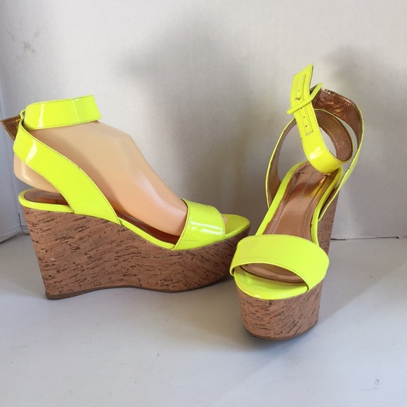 bcbg yellow sandals